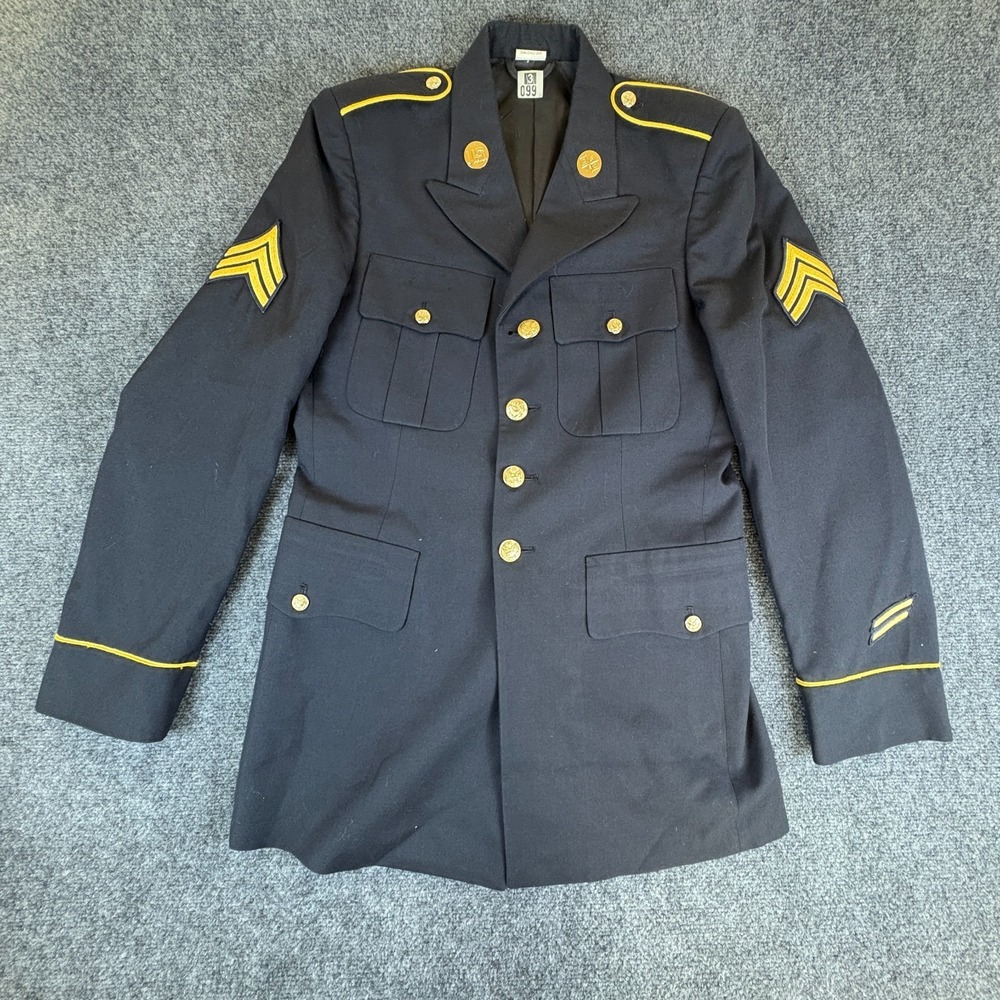 Defense Logistics Agency By DeRossi & Son Military Uniform Coat Men 35 Army Blue